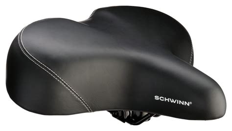 Schwinn bike seats - Dimensions: 45 inches (length) x 23 inches (width) x 49 inches (height) Features: This bike features an adjustable ventilated race style seat, adjustable padded handlebars, and a 40 pound flywheel ...